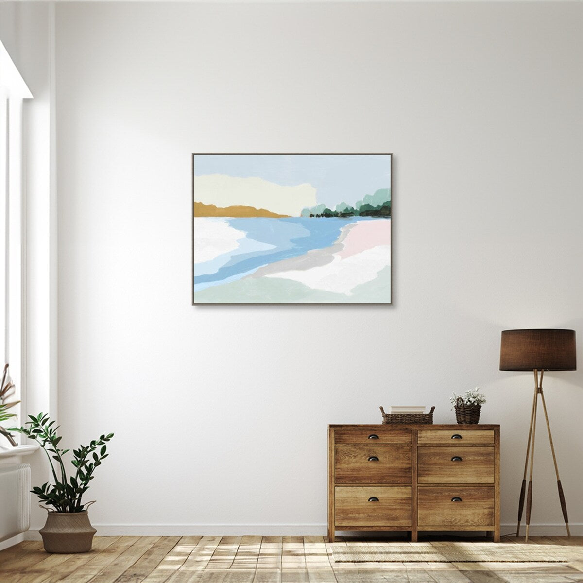 Soft Coastal I by Isabelle Z Framed Canvas Wall Art Print
