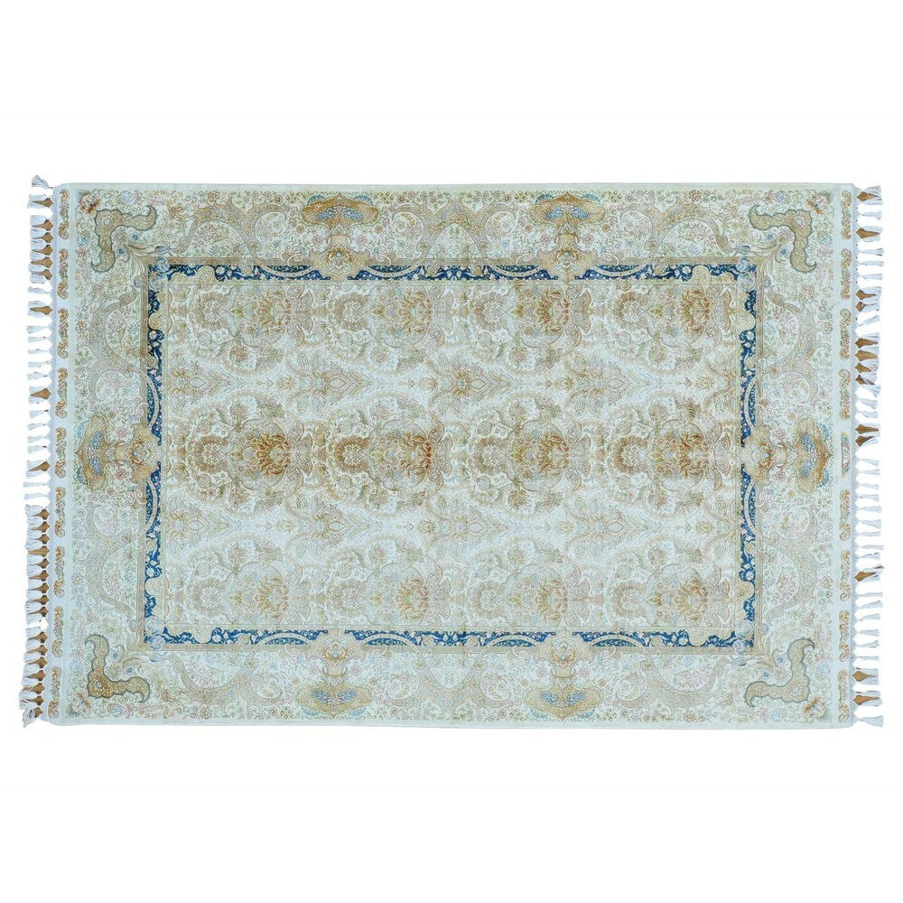 Soft Colors Silken Esfahan 400 KPSI Handmade Oriental Rug - 5'6 x 8'