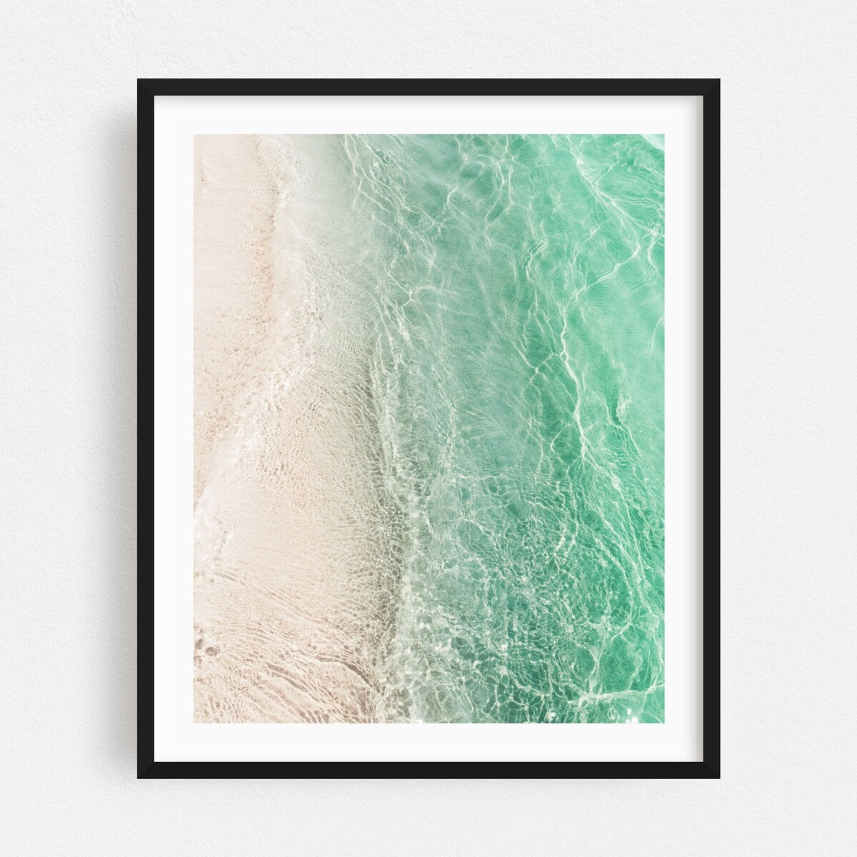 Soft Emerald Light Beige Ocean Dream 1 Photography Art Print/Poster