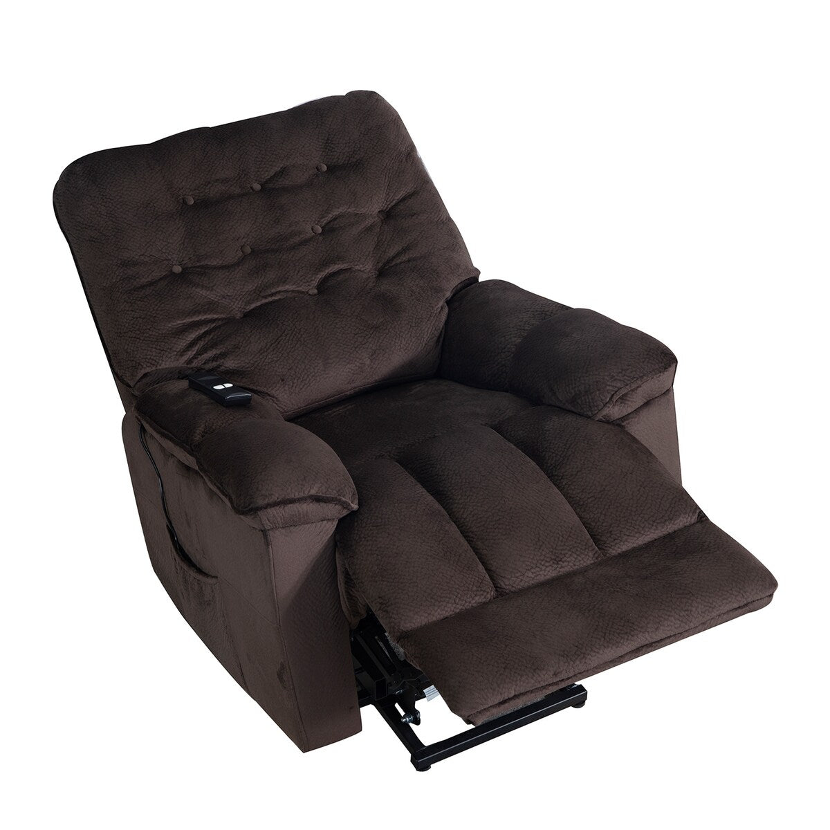Nestfair Soft Fabric Power Lift Recliner Chair with Remote