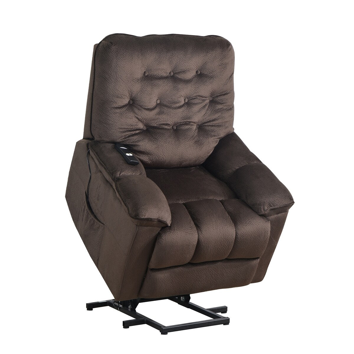 Nestfair Soft Fabric Power Lift Recliner Chair with Remote