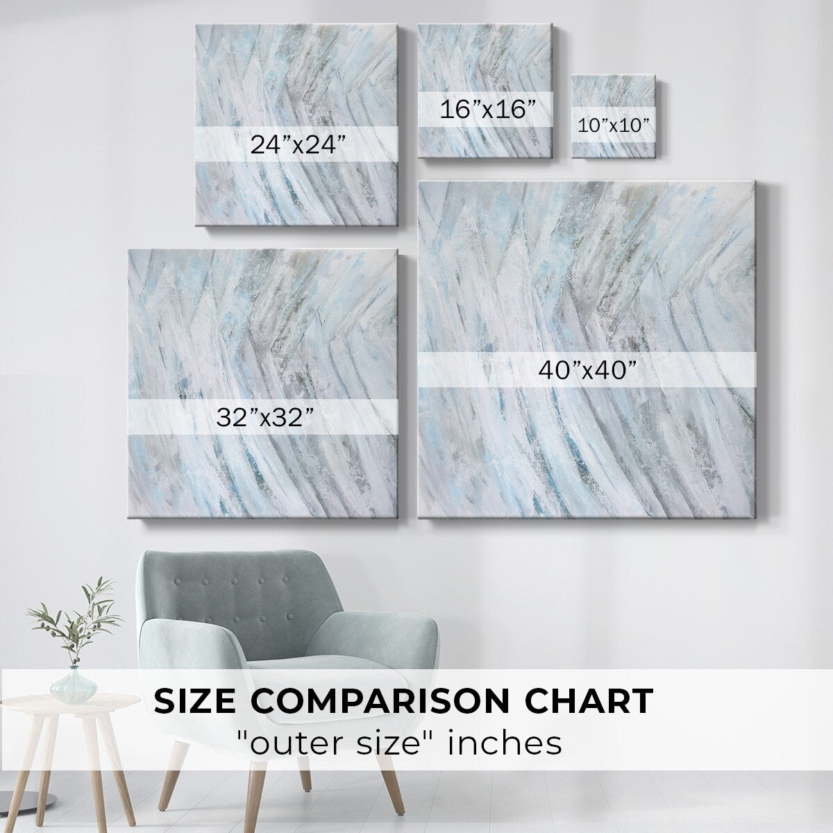 Soft Fronds III-Gallery Wrapped Canvas