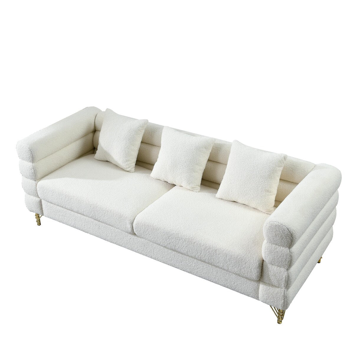 Soft Sitting with 3 Pillows for Living Room, Bedroom, Office
