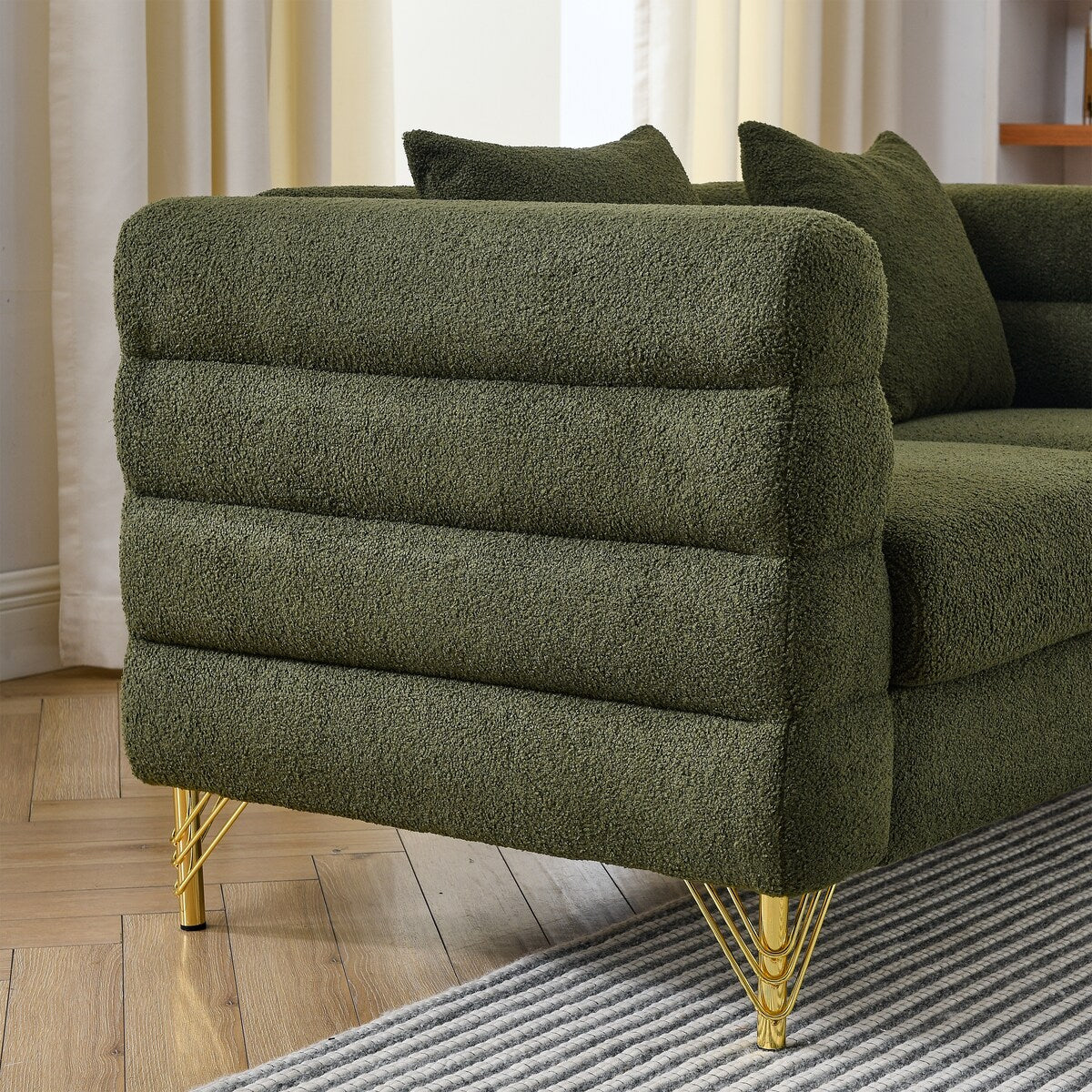 Soft Sitting with 3 Pillows for Living Room, Bedroom, Office