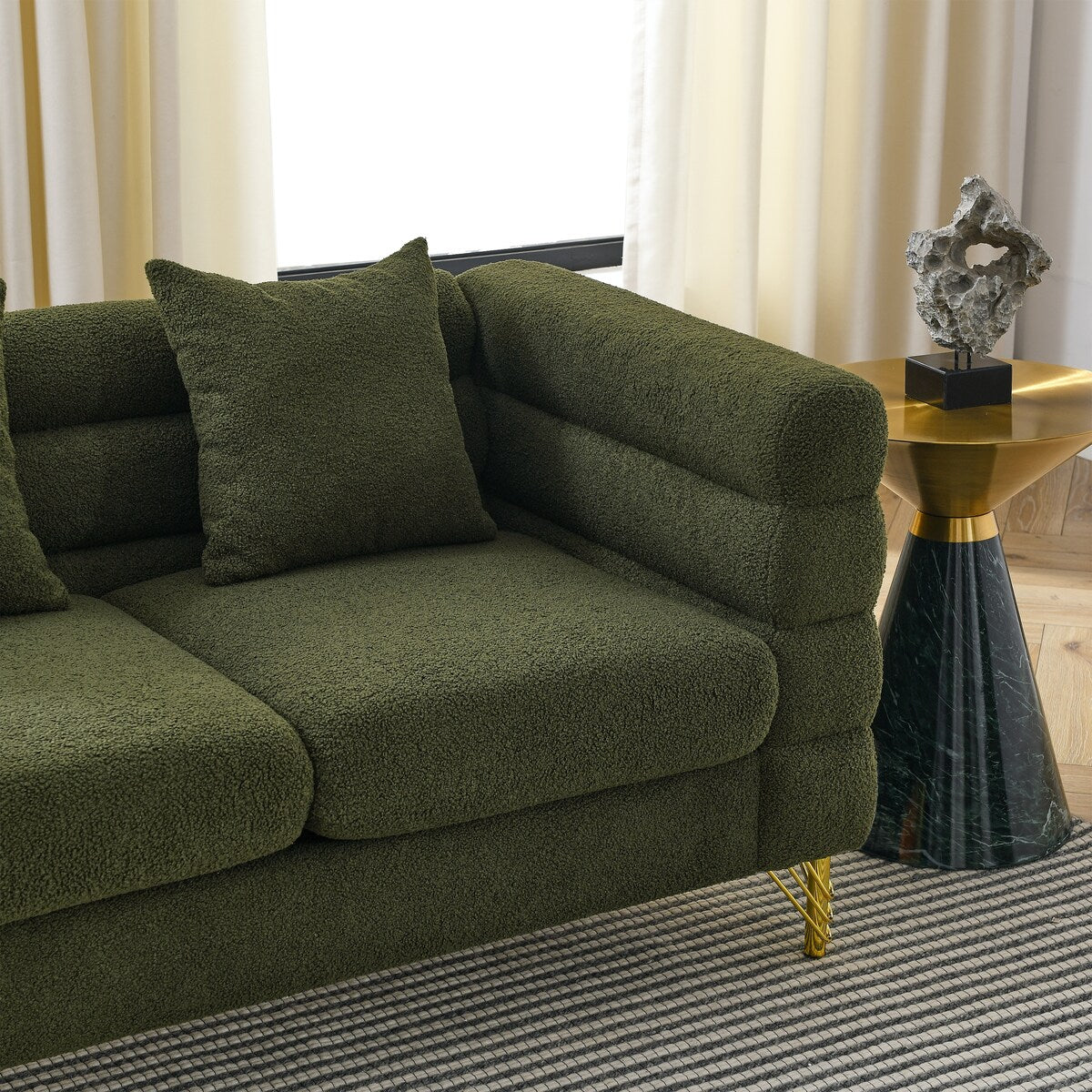 Soft Sitting with 3 Pillows for Living Room, Bedroom, Office