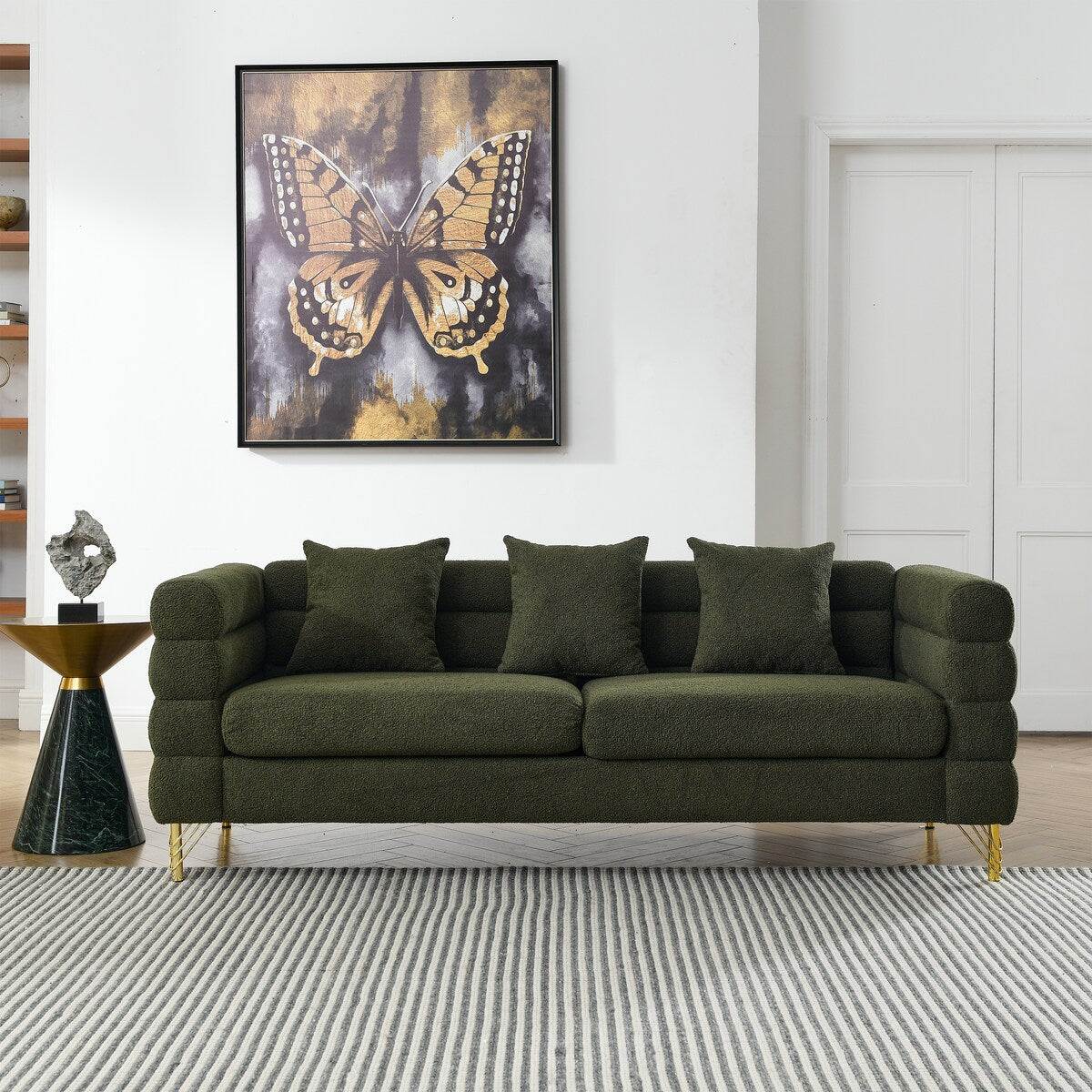 Soft Sitting with 3 Pillows for Living Room, Bedroom, Office