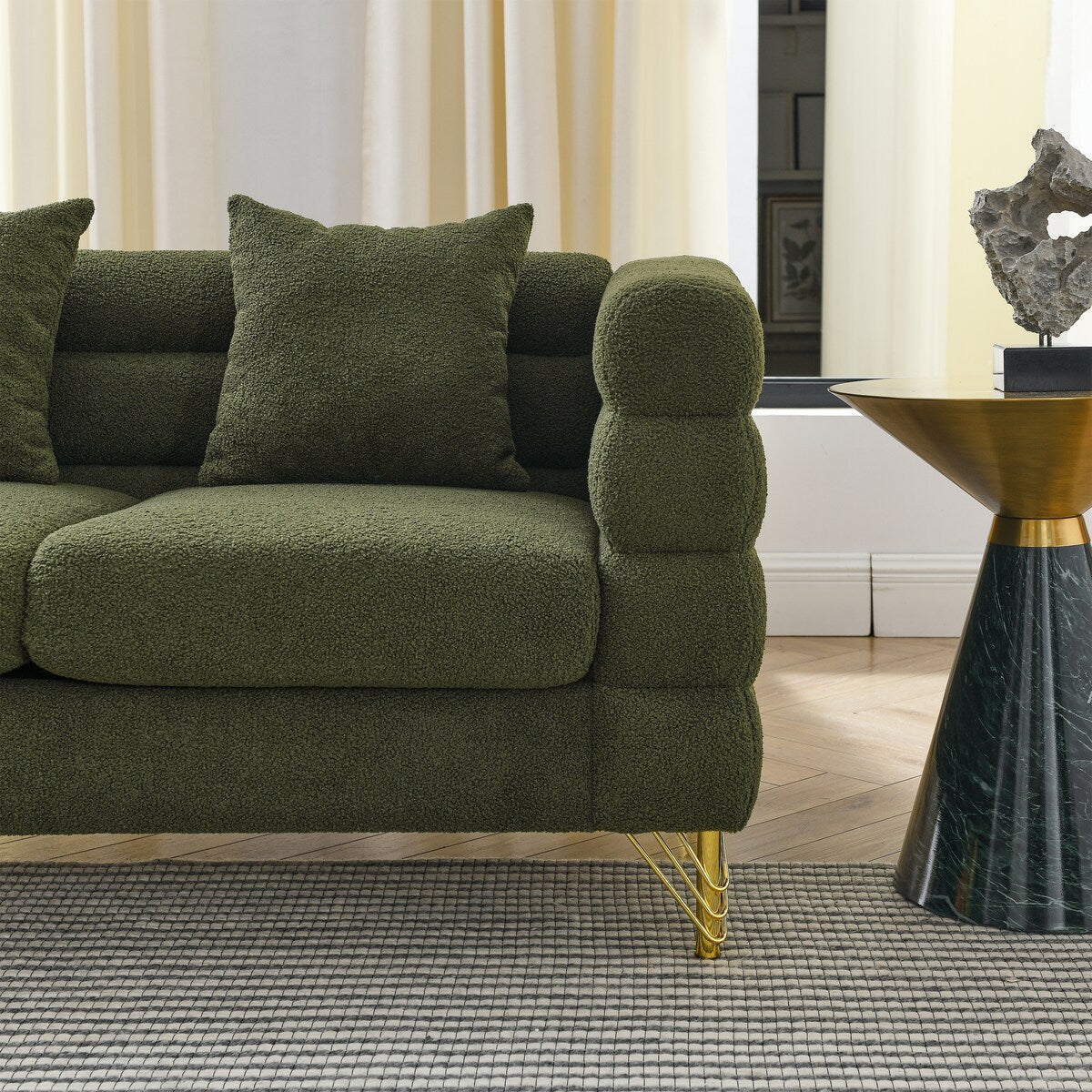 Soft Sitting with 3 Pillows for Living Room, Bedroom, Office