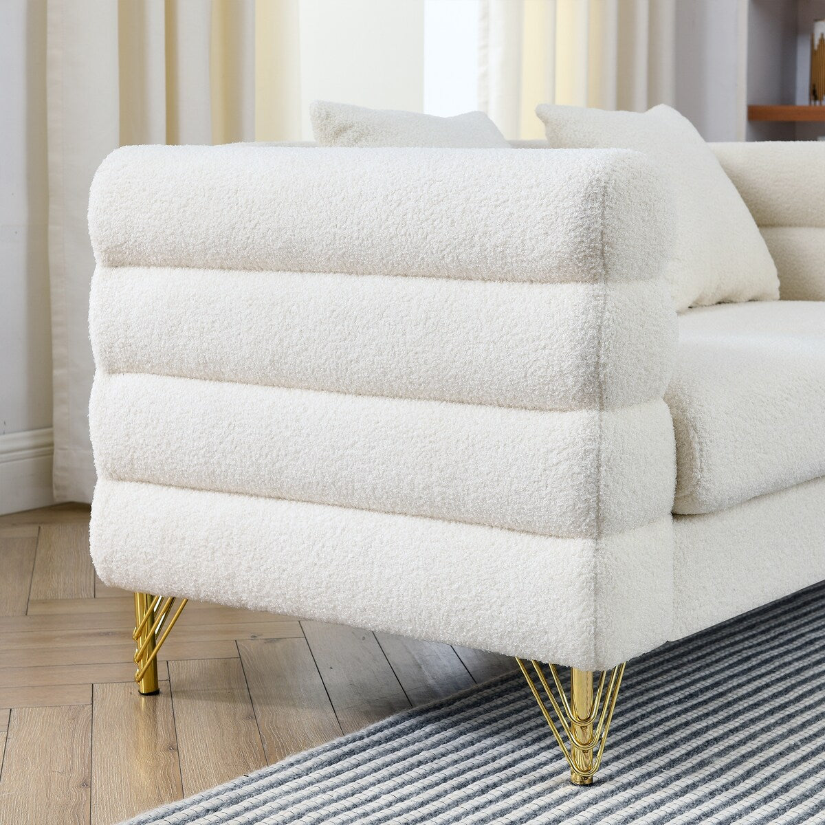 Soft Sitting with 3 Pillows for Living Room, Bedroom, Office