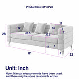 Soft Sitting with 3 Pillows for Living Room, Bedroom, Office