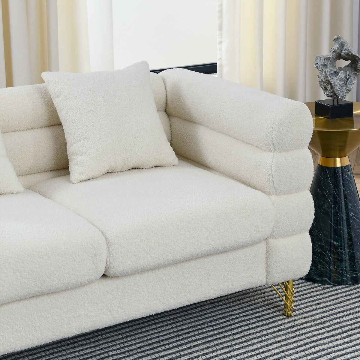 Soft Sitting with 3 Pillows for Living Room, Bedroom, Office
