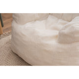 Soft Tufted foam bean bag chair with Teddy fabric