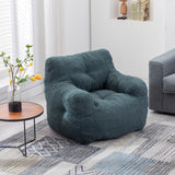 Soft Tufted foam bean bag chair with Teddy fabric