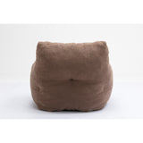 Soft Tufted foam bean bag chair with Teddy fabric