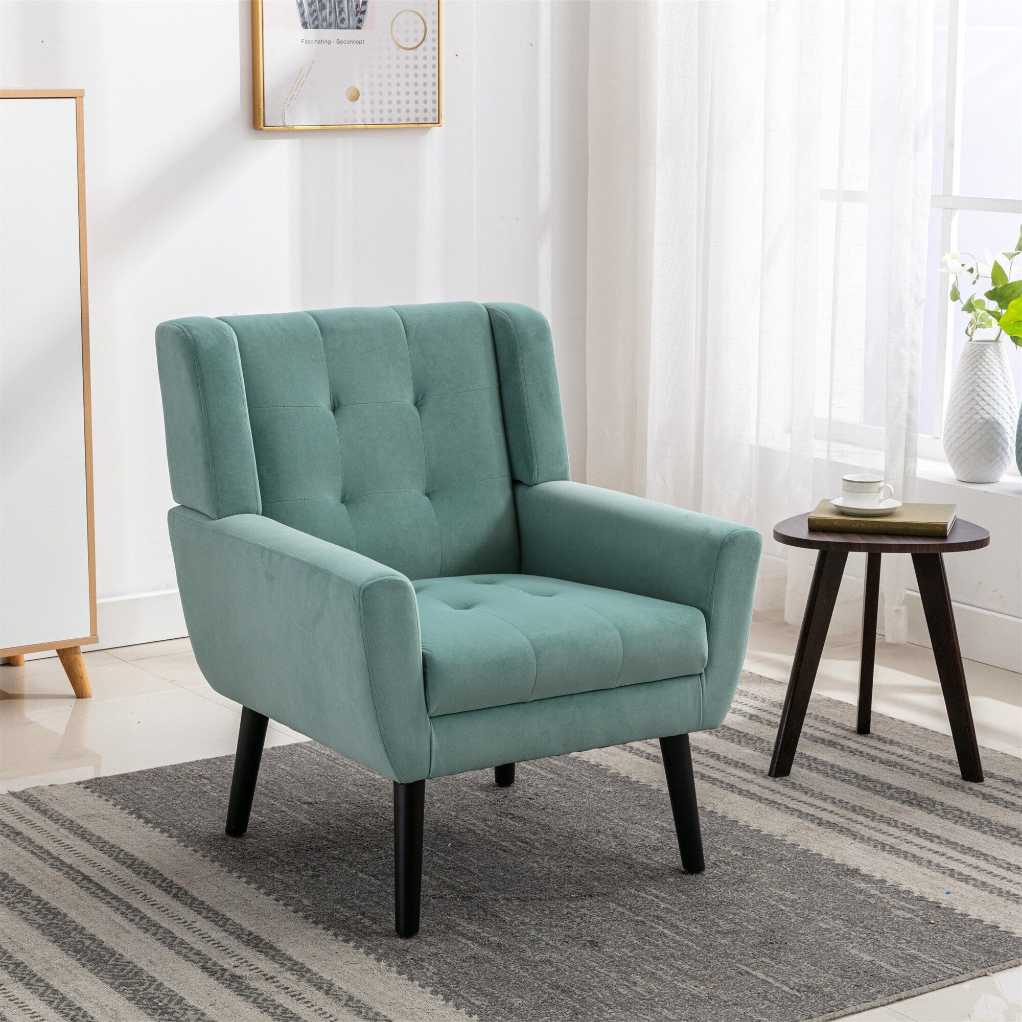 Turquoise bedroom chair sales