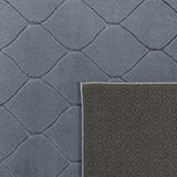 Soft Washable Area Rug with Diamond High-Low Effect