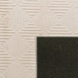 Soft Washable Area Rug with Geometric High-Low Effect