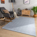 Soft Washable Area Rug with Geometric High-Low Effect