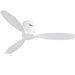 52 Inch Solid Wood Blades Ceiling Fan without Light,Reversible Airflow,6 Gear Wind Speed - 52 inch
