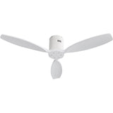 52 Inch Solid Wood Blades Ceiling Fan without Light,Reversible Airflow,6 Gear Wind Speed - 52 inch