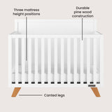 Soho 4-in-1 Flat Top Convertible Crib