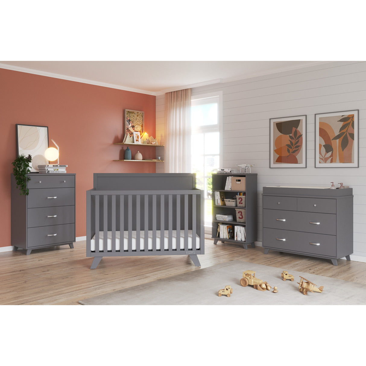 Soho 4-in-1 Flat Top Convertible Crib