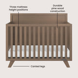 Soho 4-in-1 Flat Top Convertible Crib