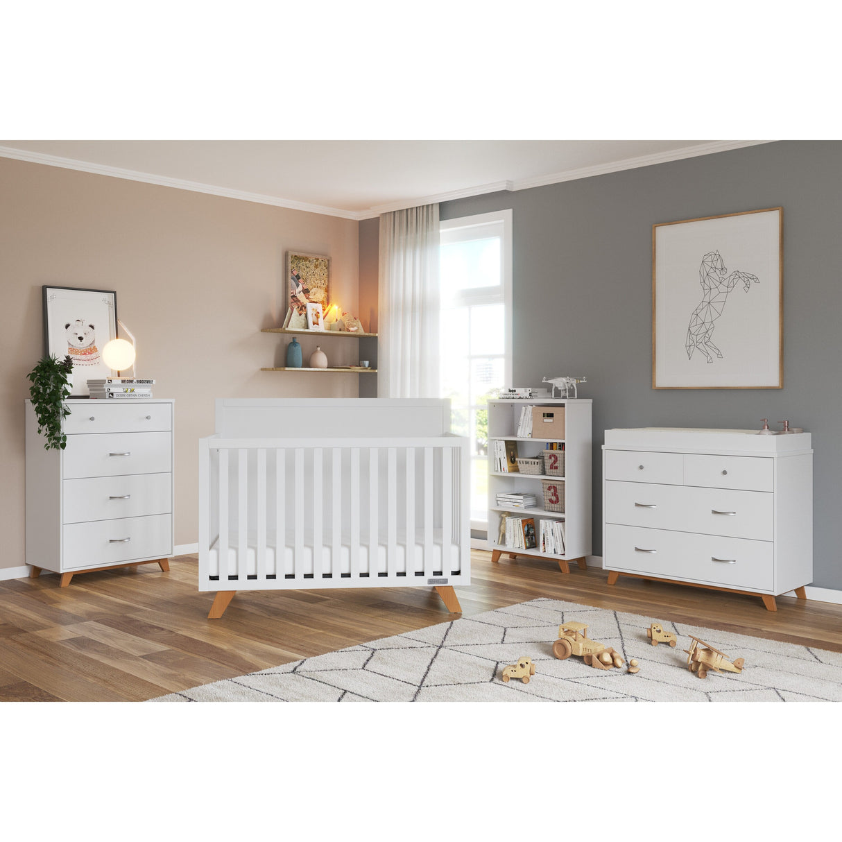 Soho 4-in-1 Flat Top Convertible Crib