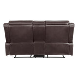 Soho Double Lay Flat Reclining Love Seat with Console