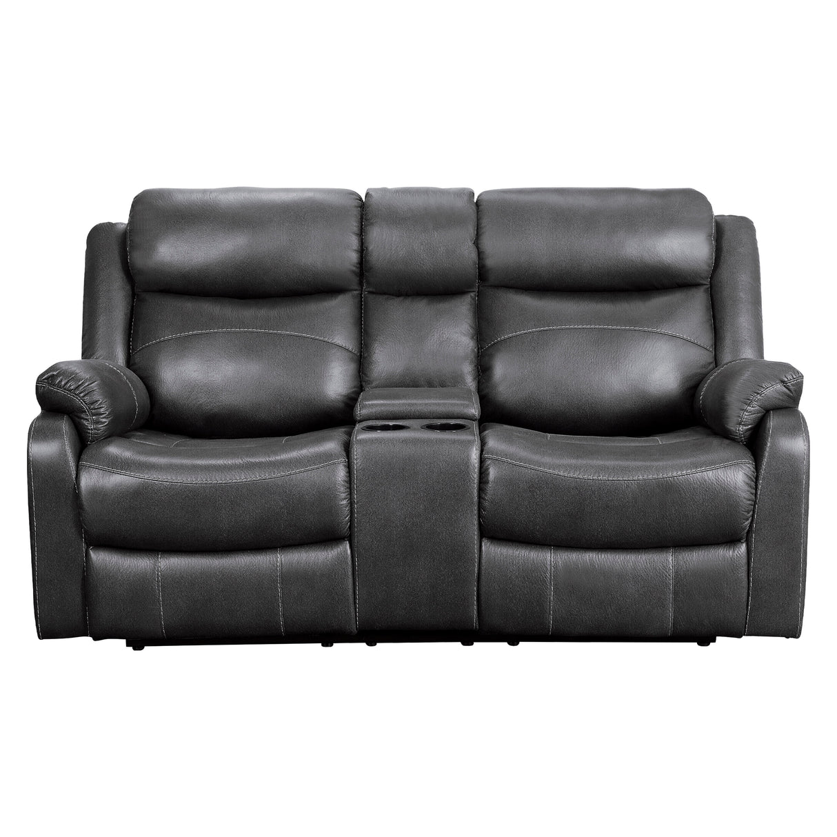 Soho Double Lay Flat Reclining Love Seat with Console