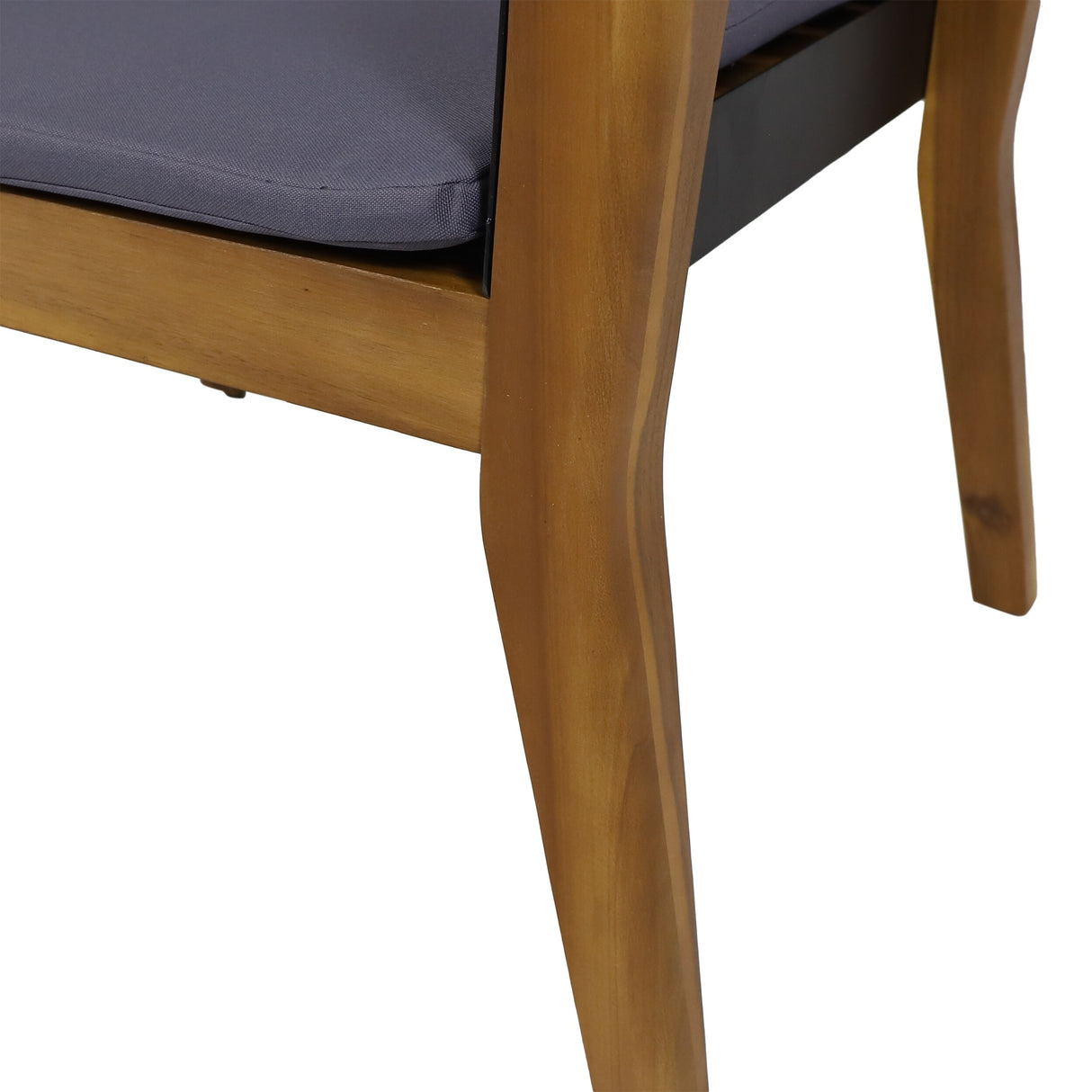 Soho Outdoor Cushioned Acacia Wood Club Chair (Set of 4) by Christopher Knight Home