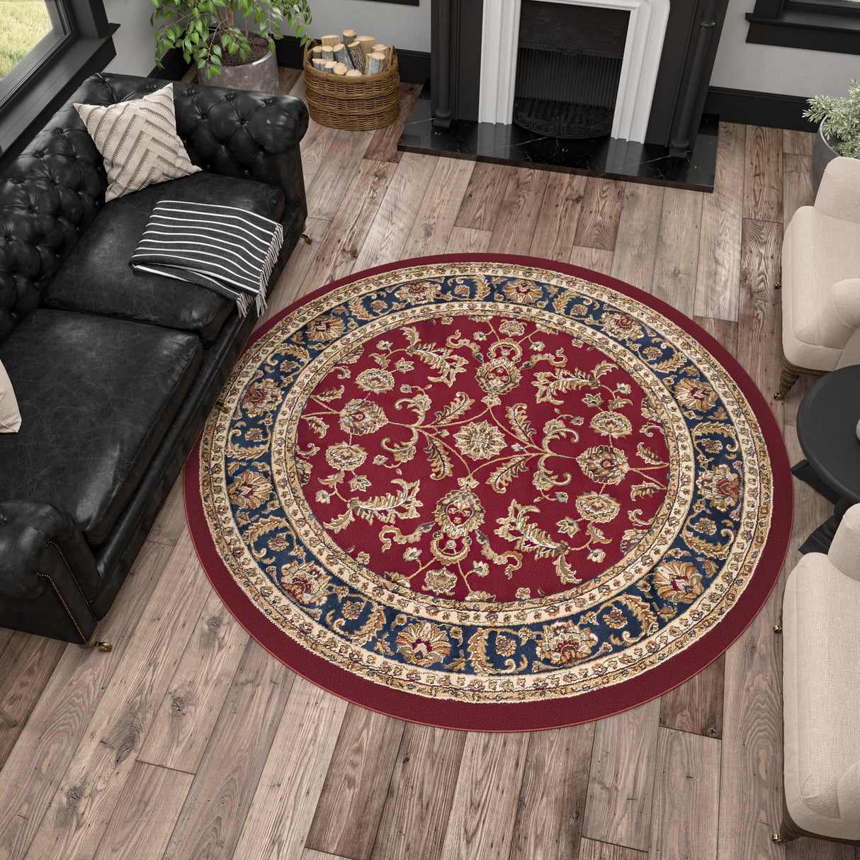 Soho Traditional Floral Indoor Area Rug