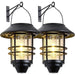 Solar Lantern Outdoor Lights, Hanging Wireless Waterproof,2 Pack