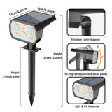 Solar Lights Outdoor Waterproof IP68, 56 LED 3 Lighting Modes Solar Powered Garden Yard Spot Solar Lights- 6 Pack