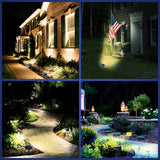 Solar Lights Outdoor Waterproof IP68, 56 LED 3 Lighting Modes Solar Powered Garden Yard Spot Solar Lights- 6 Pack
