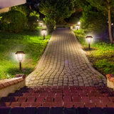 Solar Lights Outside Waterproof - 4 Pack Auto On/Off 10-40 LM Dimmable Outdoor Solar Light Yard Garden Pathway Driveway Walkway