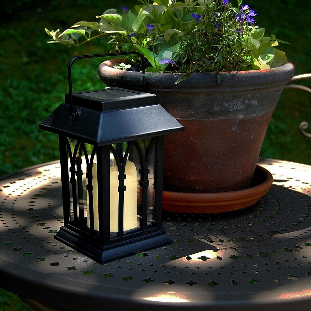 Solar Mini Lanterns- Black 2ct