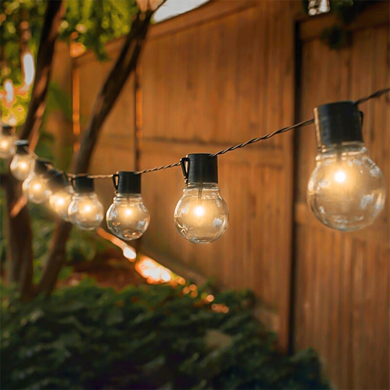 Solar Outdoor 10LED Bulbs Globe String Lights for Garden