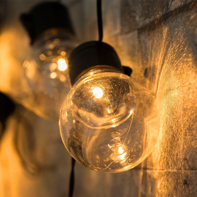 Solar Outdoor 10LED Bulbs Globe String Lights for Garden