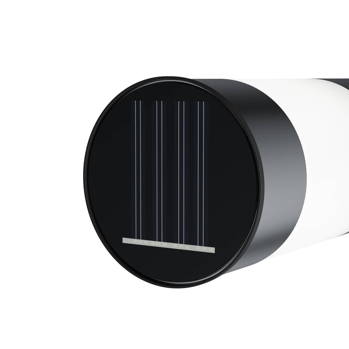 Solar Path Bollard Lights, Set of 6- 15” Stainless Steel Outdoor Stake Lighting by Pure Garden (Silver)