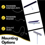 Solar Sign Flood Lights Outdoors for Landscape and Advertising - 13"