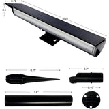 Solar Sign Flood Lights Outdoors for Landscape and Advertising - 13"