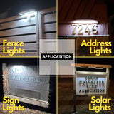 Solar Sign Flood Lights Outdoors for Landscape and Advertising - 13"