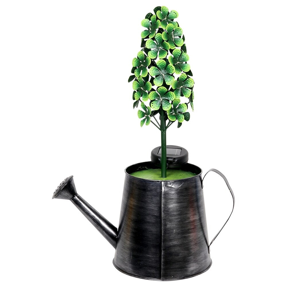 Solar Topiary in Watering Can