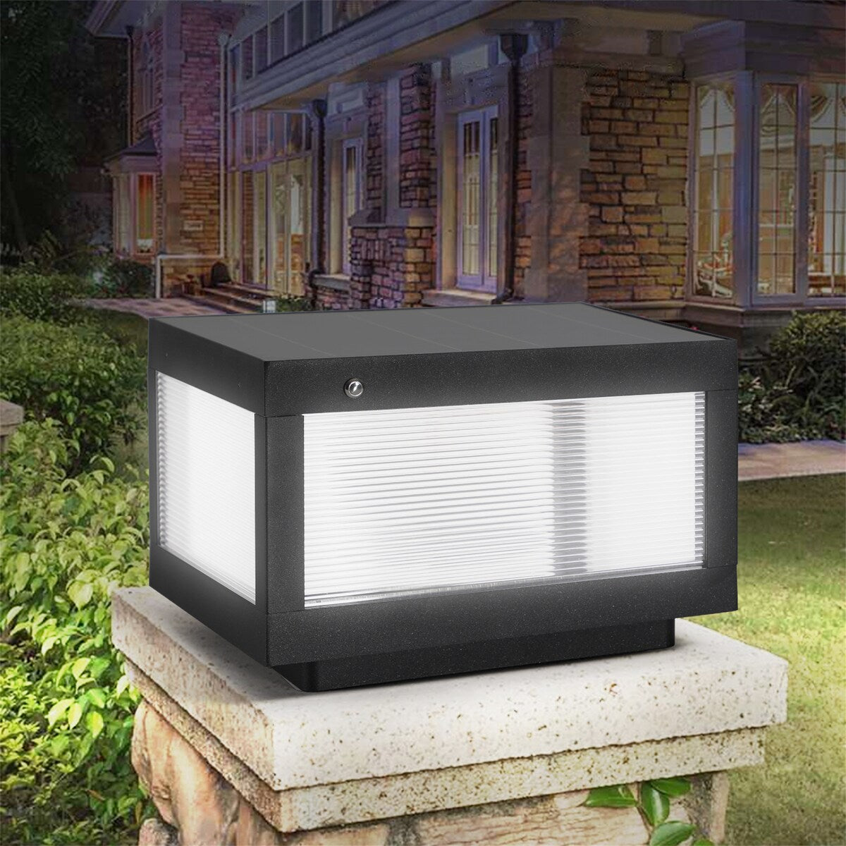 Solar Wall Lamp With Dimmable LED 2 pack