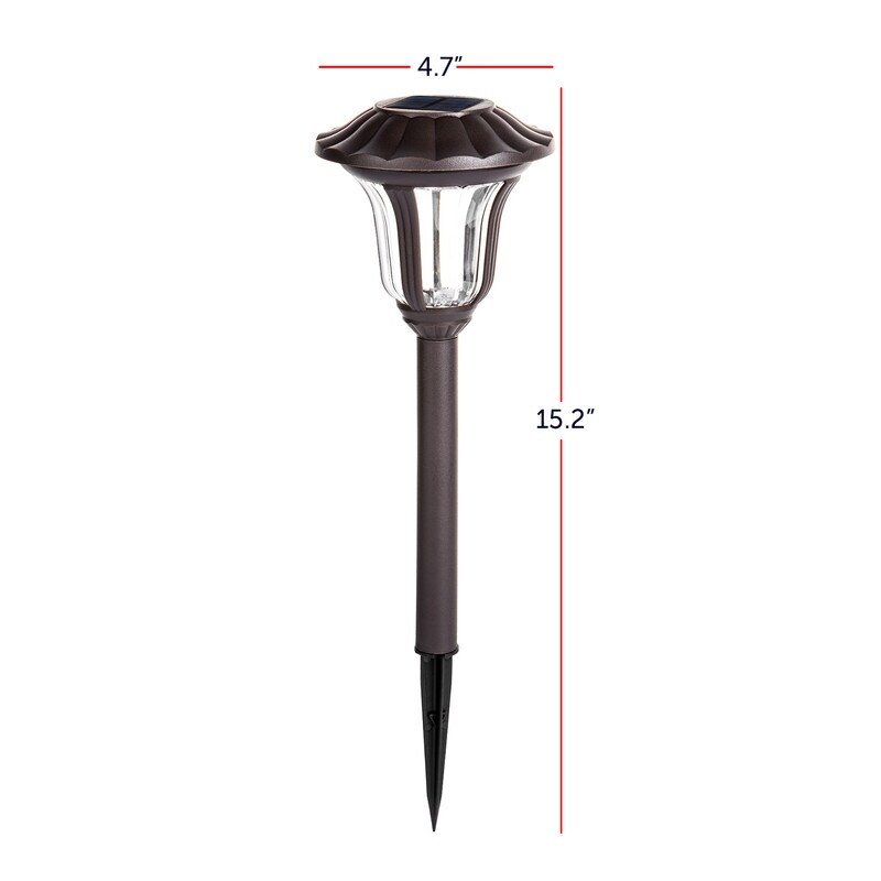 Solar Waterproof Cold White Pathway Lights 8 Pack - 8 Pack