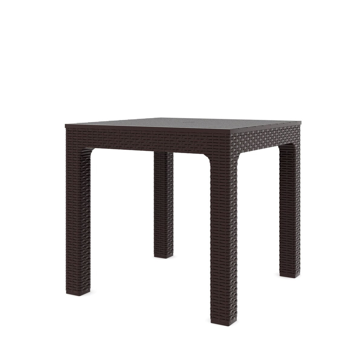 Solara Outdoor Patio Table, Wenge Brown