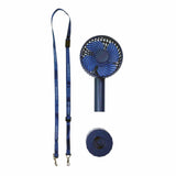 Soleus Air 4" Rechargeable Handheld Fan with Adjustable Lanyard and Mounting Base