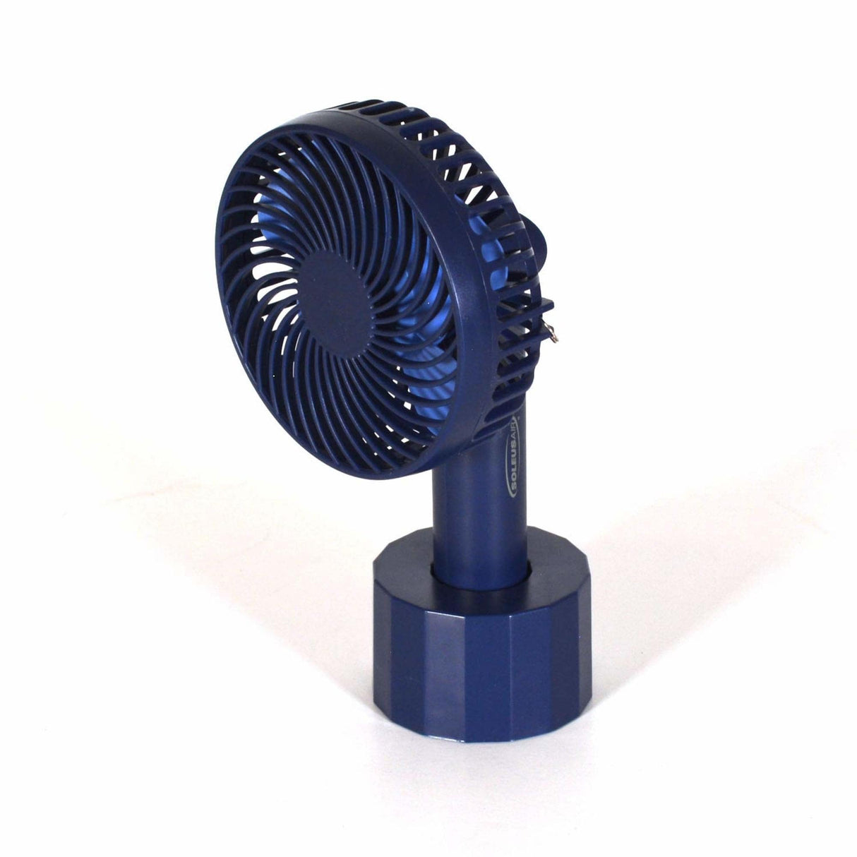 Soleus Air 4" Rechargeable Handheld Fan with Adjustable Lanyard and Mounting Base