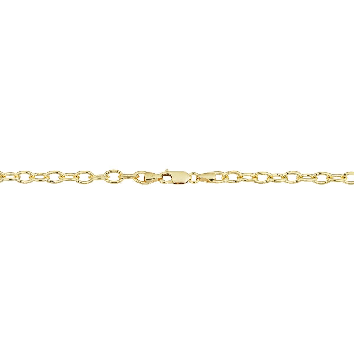 Solid 14k Gold Filled 5.1 mm Oval Link Chain Necklace for Men and Women (16, 18, 20, 24 or 30 inches)