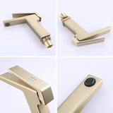 Solid Brass Single Hole Single-Handle Bathroom Sink Faucet